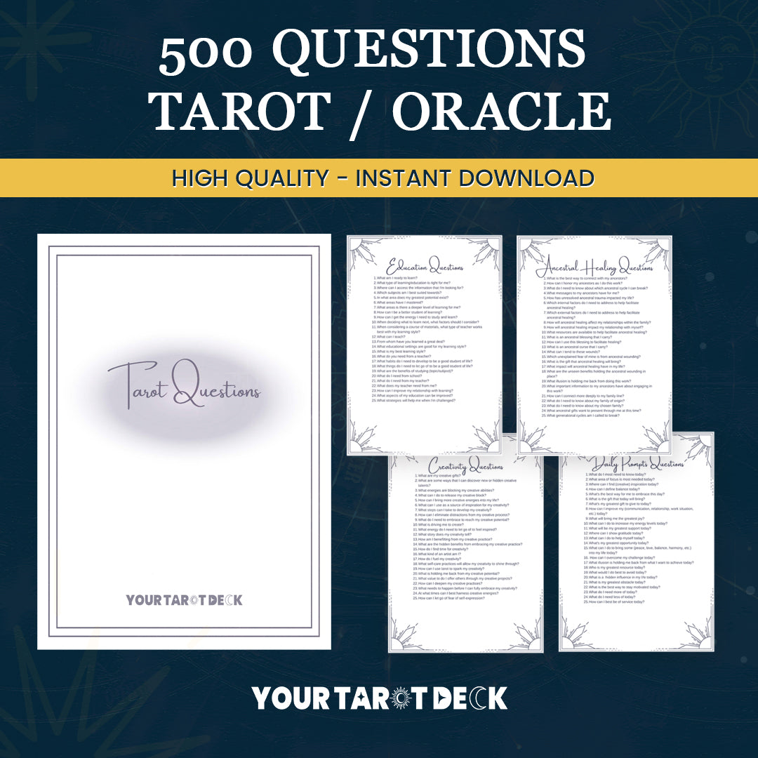 Super Tarot Bundle, Printable Cheat Sheets 90% off Use for Journal Pages, Card Meanings, Reference Guide